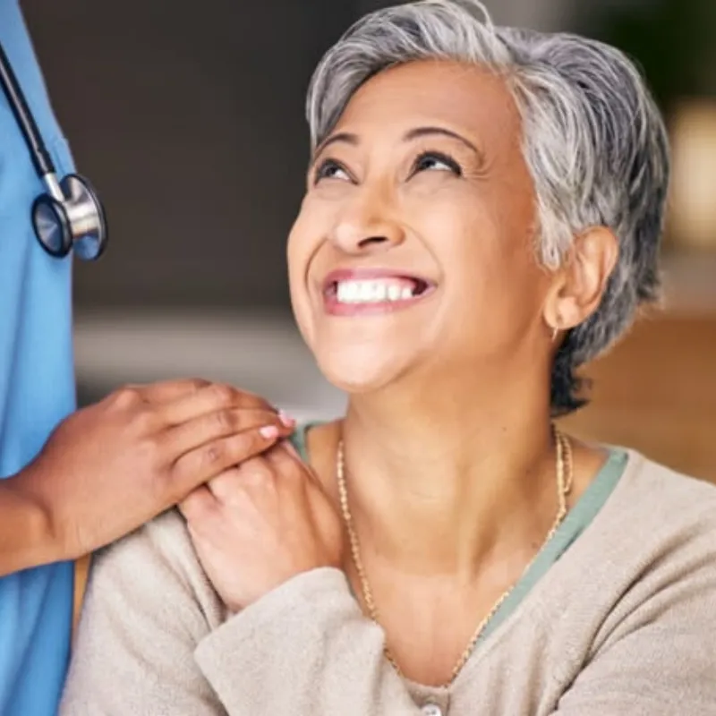 GP doctor consulting a patient during a routine health check-up at Peshawar Medical Center in Dubai