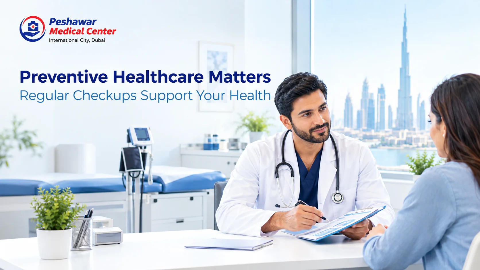 General Practitioner in Dubai consulting with a patient